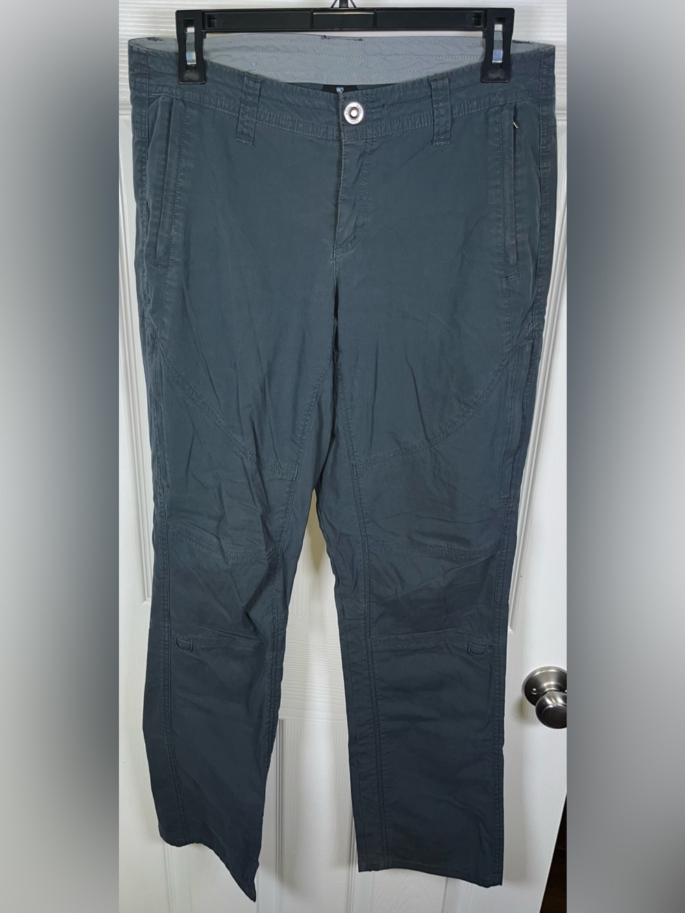 Women’s Kuhl Spire Roll-up Pants Dusty Blue Size 8 Cotton Blend Hiking Outdoor
